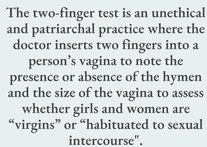 finger test