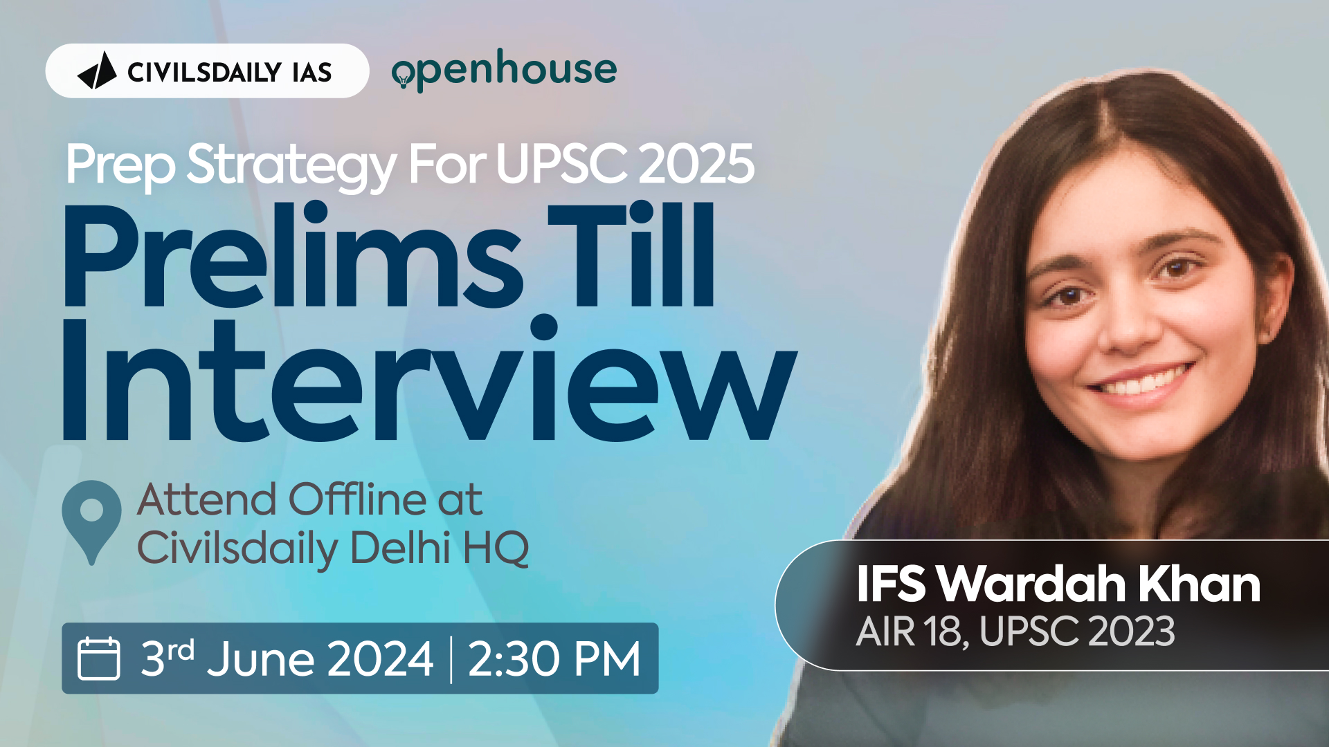 [UPSC Topper Open House ’25/26] Prep Strategy for UPSC 2025 Prelims